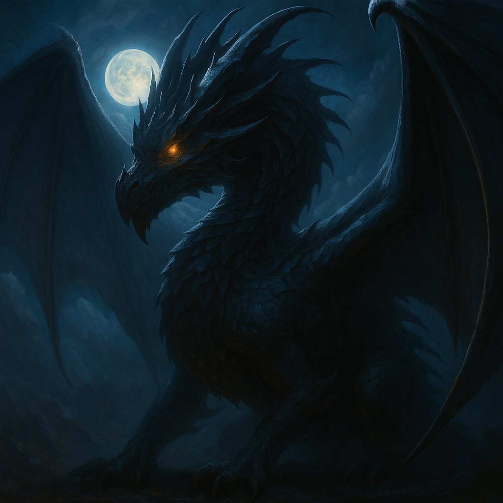 Image of a very rare Shadow Wyvern that can be found only in darkness