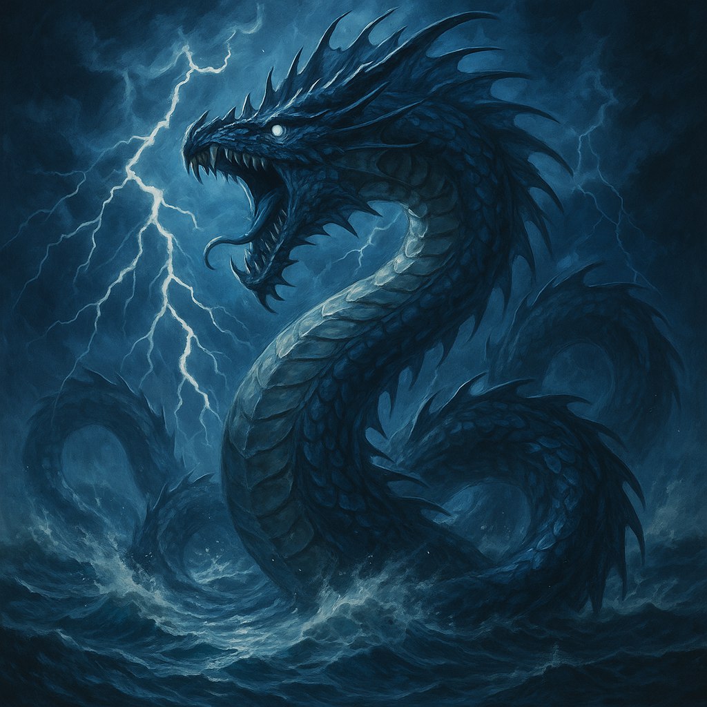 Image of a Storm Serpent in a storm