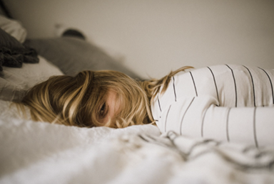 Picture of person in bed